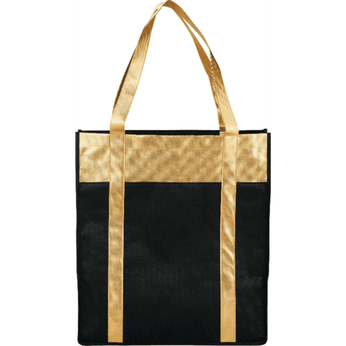 Metallic Non Woven Shopper Tote