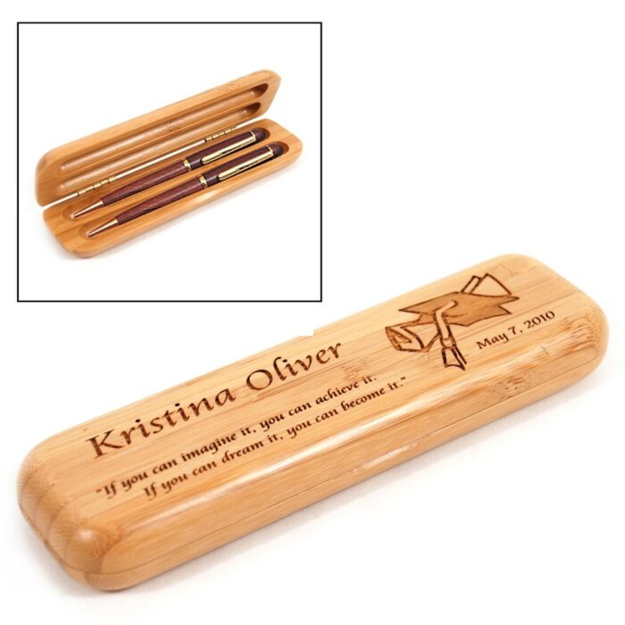 Wood Double Pen Box